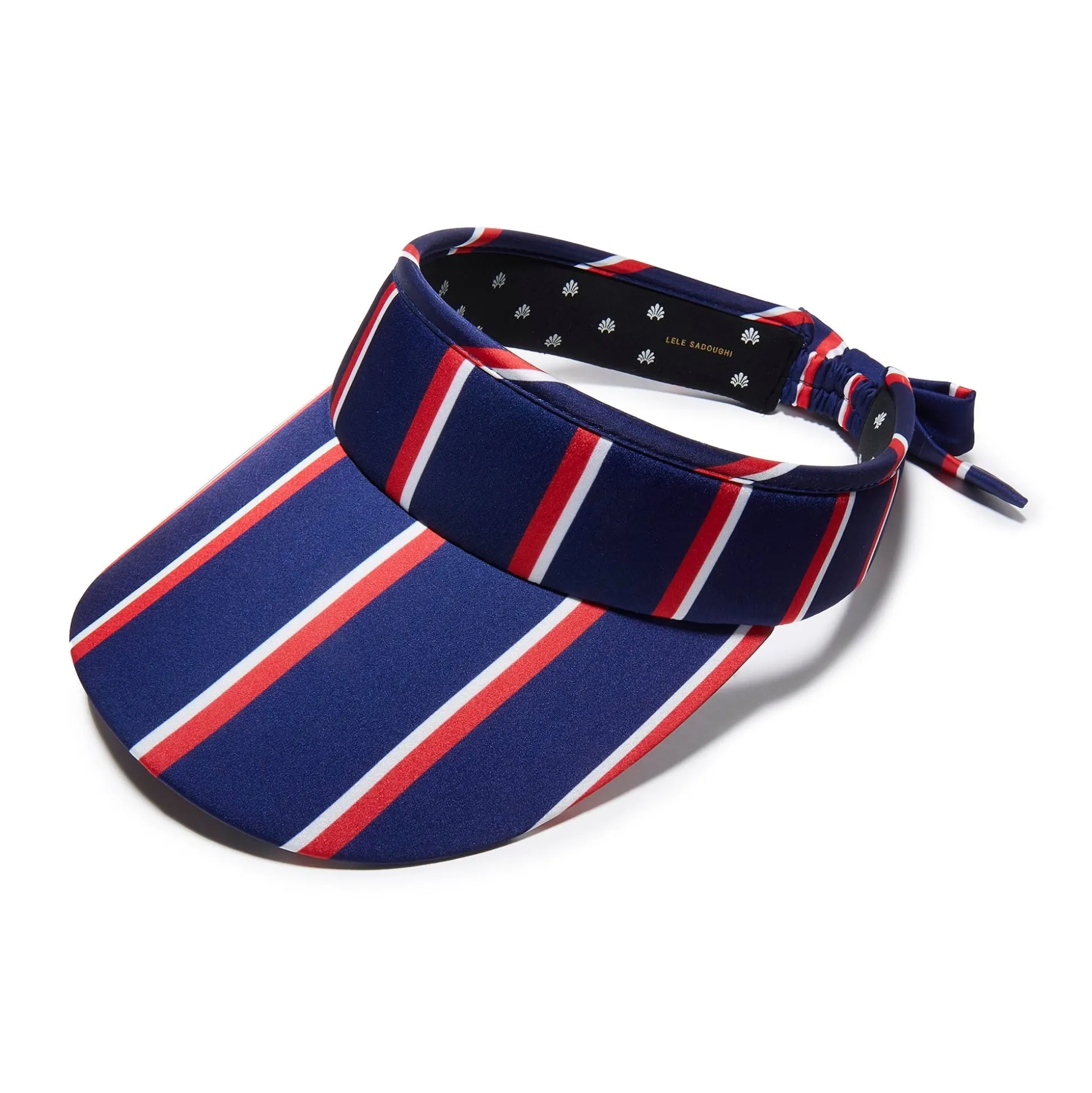 PATRIOTIC STRIPE STRIPED COTTON BOW TIE VISOR