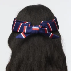 PATRIOTIC STRIPE STRIPED COTTON BOW TIE VISOR