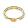 PEARL BEADED CORD BRACELET