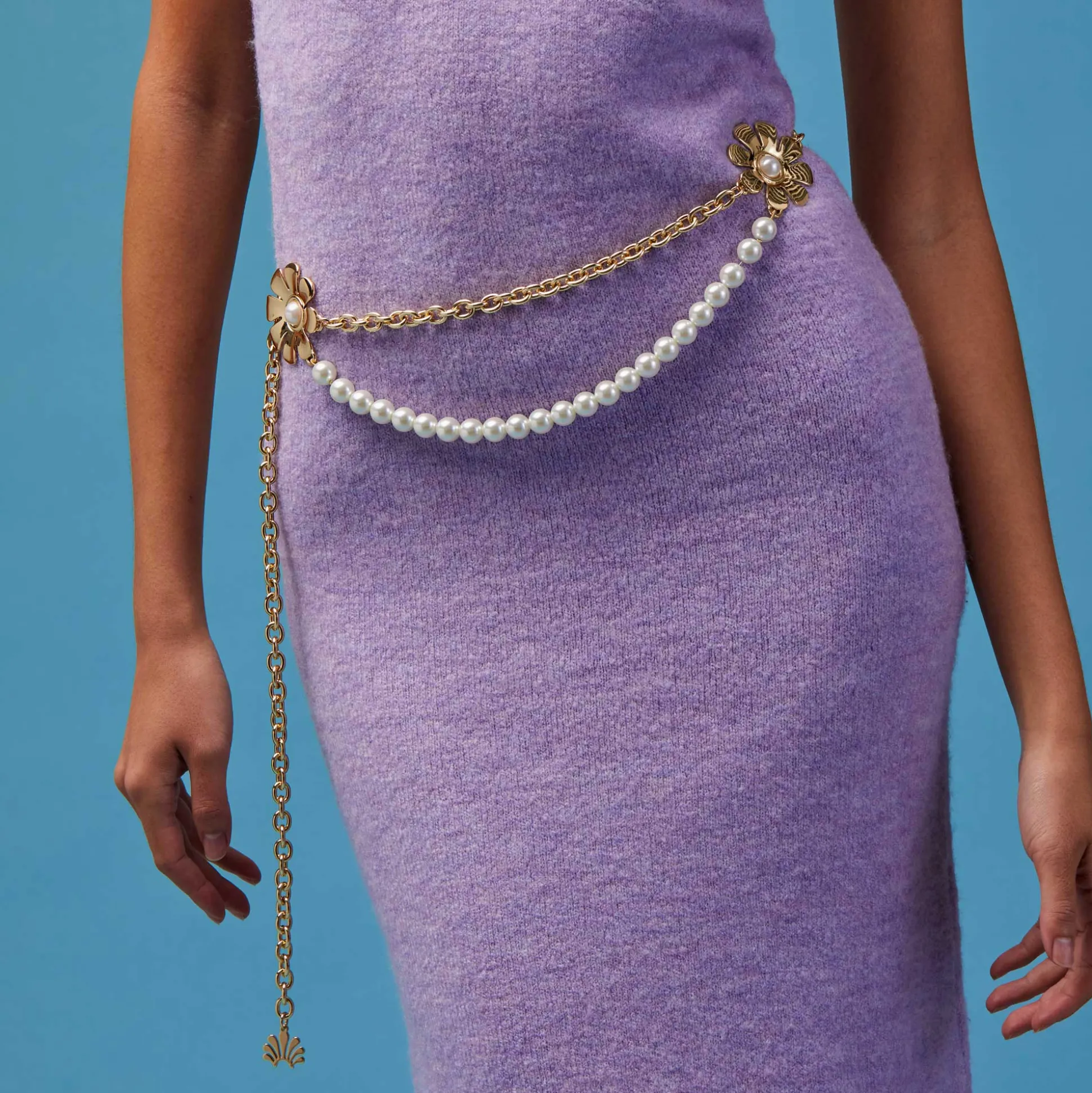 PEARL DAISY CHAIN BELT