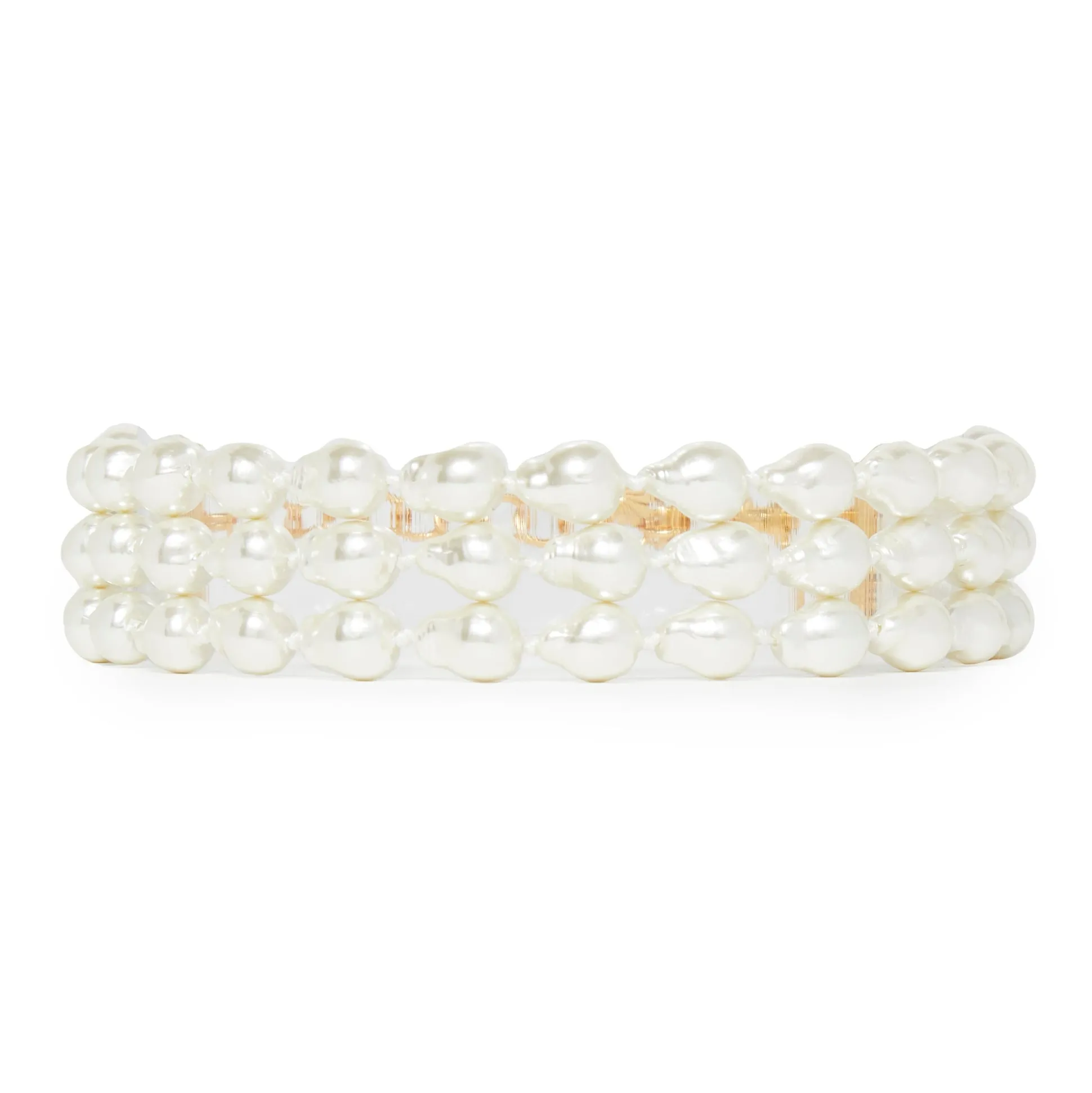 PEARL DIANA TRIPLE ROW CHOKER