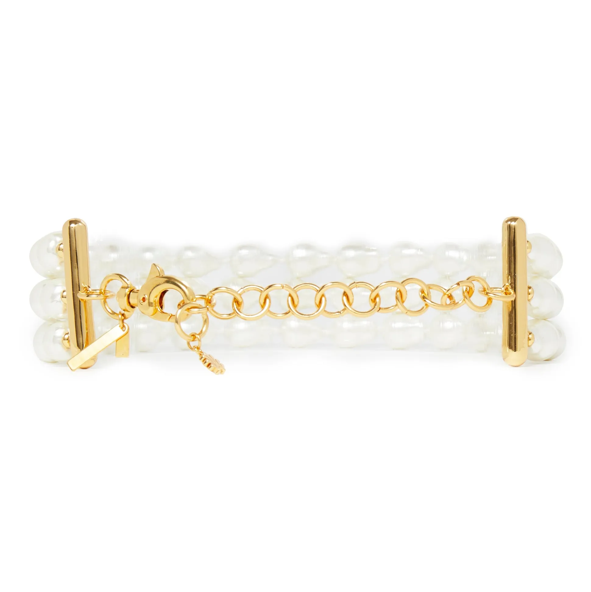 PEARL DIANA TRIPLE ROW CHOKER