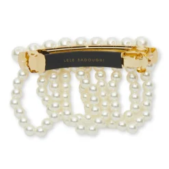 PEARL FRINGE BARRETTE