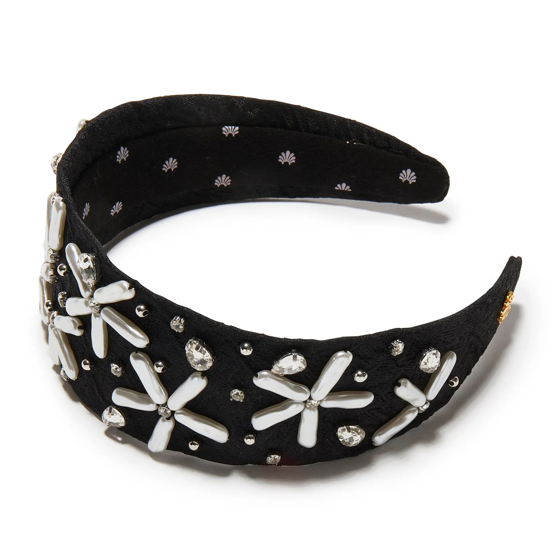 PEARL JET BRIGITTE PEARL FLORAL BROCADE HEADBAND