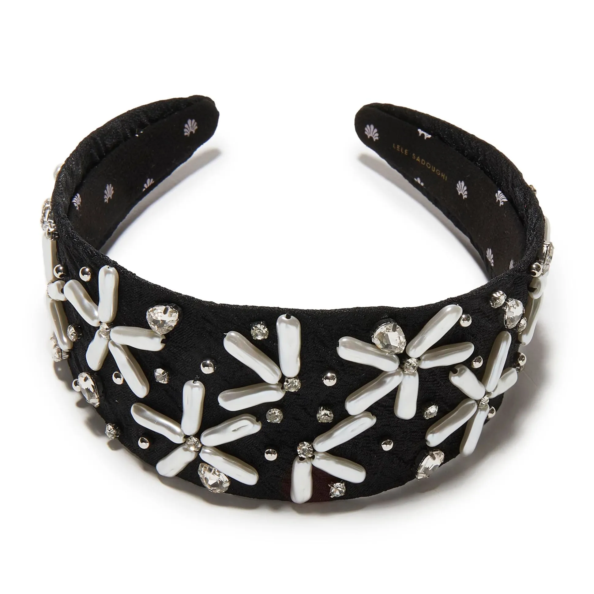 PEARL JET BRIGITTE PEARL FLORAL BROCADE HEADBAND
