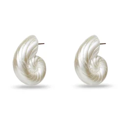 PEARL NAUTILUS EARRINGS