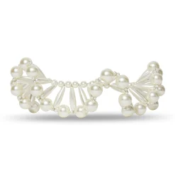 PEARL RUFFLED COLLAR NECKLACE