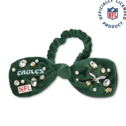 PHILADELPHIA EAGLES LELE SADOUGHI X NFL KELLY GREEN BOW SCRUNCHIE