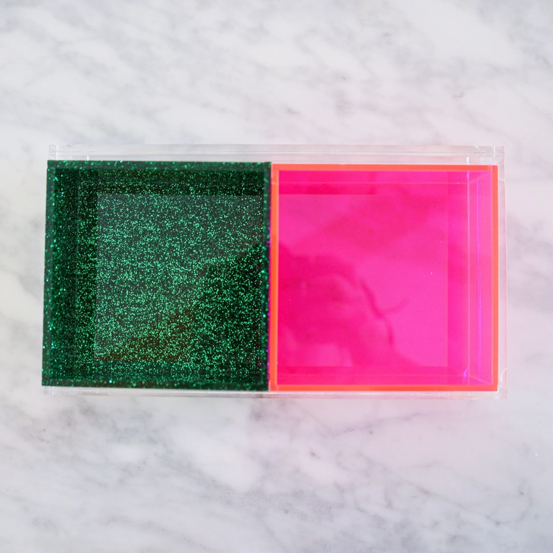 PINK EMERALD TWO PART TRAY