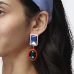 PINK FIRE DUO DROP EARRINGS