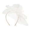 *PRE-ORDER* IVORY FLORAL VEIL FASCINATOR