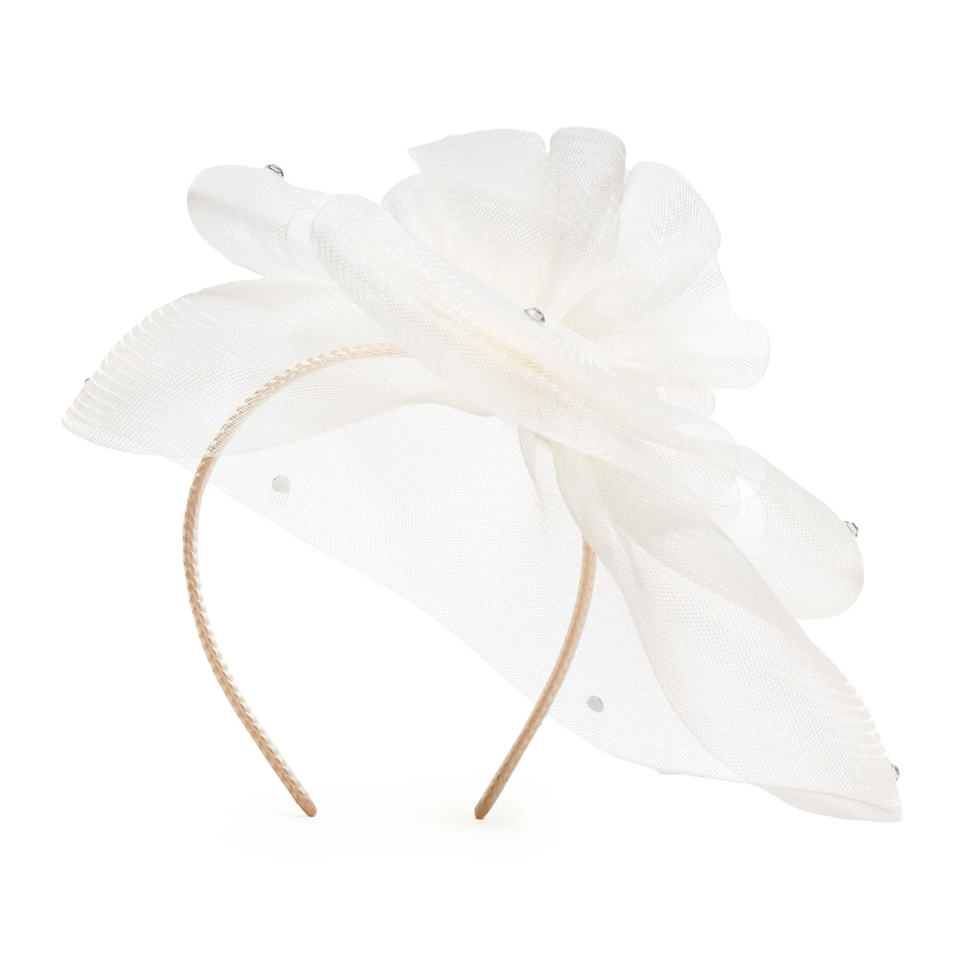 *PRE-ORDER* IVORY FLORAL VEIL FASCINATOR