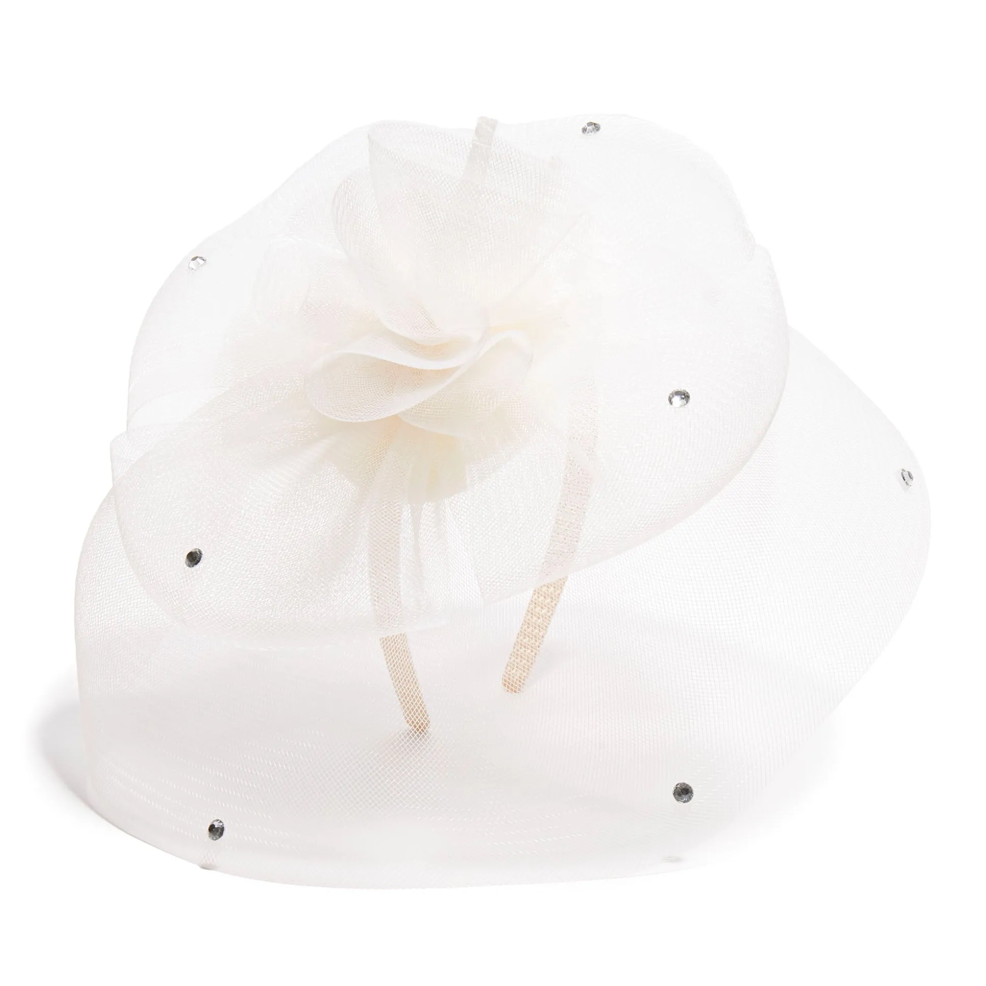 *PRE-ORDER* IVORY FLORAL VEIL FASCINATOR