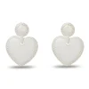 RESORT WHITE LILLY PULITZER x LELE JEWELED STITCHED HEART EARRINGS