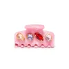 RHUBARB MINI CRYSTAL CLAW CLIP