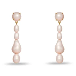 ROSÉ COLLECTOR PEARL LINEAR EARRINGS