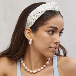 ROSÉ PEBBLE STUD EARRINGS