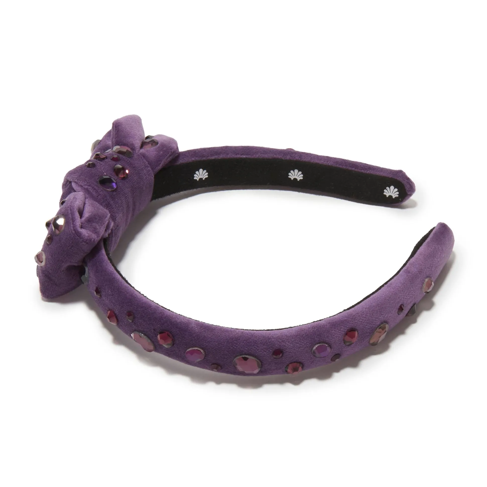ROYAL PURPLE EXCLUSIVE SLIM HOLLY CRYSTAL HEADBAND