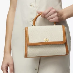 SADDLE BROWN TABITHA TOP HANDLE CROSSBODY