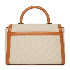 SADDLE BROWN TABITHA TOP HANDLE CROSSBODY