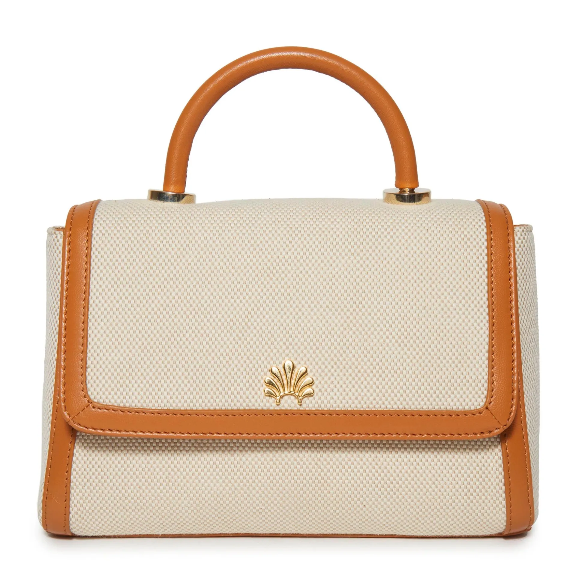 SADDLE BROWN TABITHA TOP HANDLE CROSSBODY