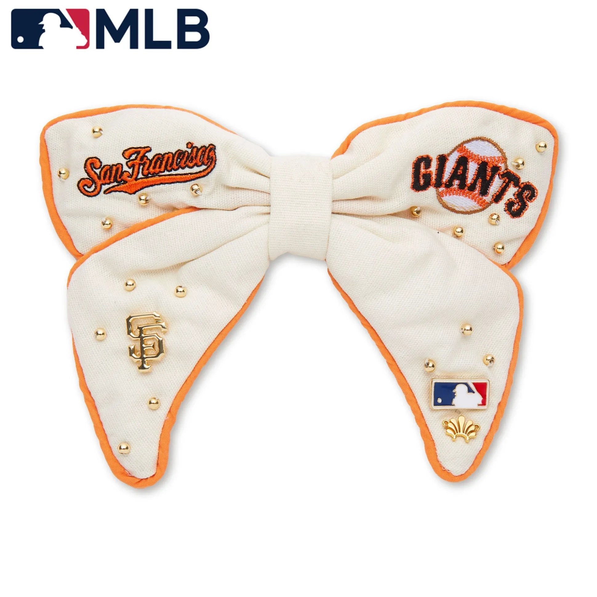 SAN FRANCISCO GIANTS LELE SADOUGHI / MLB IVORY BOW BARRETTE