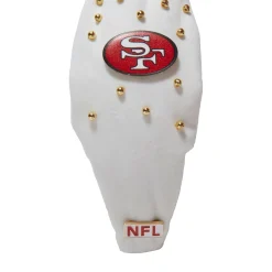 SF 49ERS LELE SADOUGHI X NFL IVORY EMBELLISHED KNOTTED HEADBAND