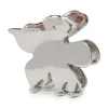 SILVER LILY CLAW CLIP