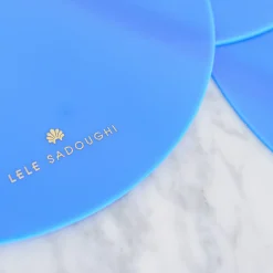 SKY BLUE LUNA ROUND SET OF 4 PLACEMATS