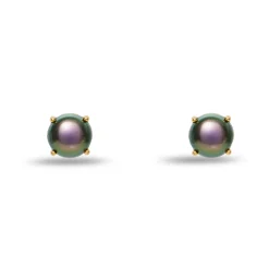 TAHITIAN ASHFORD PEARL STUD EARRINGS