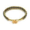 TAHITIAN PEARL BEADED CORD BRACELET