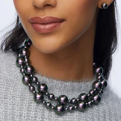 TAHITIAN PEARL JACKIE DOUBLE ROW NECKLACE