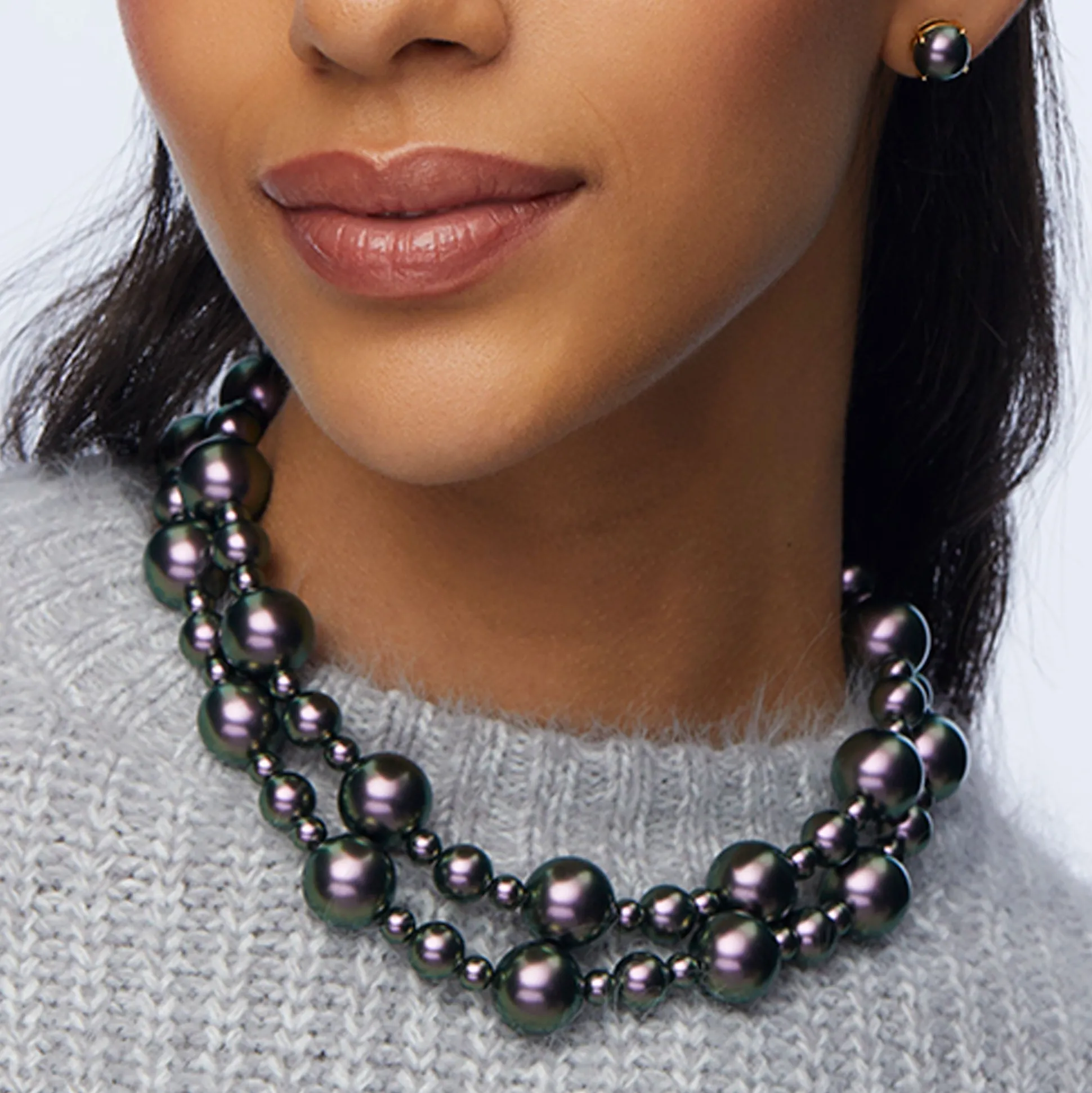 TAHITIAN PEARL JACKIE DOUBLE ROW NECKLACE