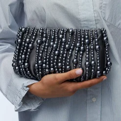 TAHITIAN PEARL WILLOW BEADED CLUTCH