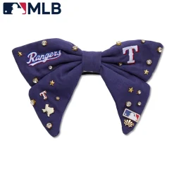 TEXAS RANGERS LELE SADOUGHI / MLB NAVY BOW BARRETTE