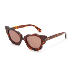 TORTOISE BEVERLY HILLS CAT-EYE SUNGLASSES