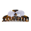 TORTOISE PEARL SHELL CLAW CLIP