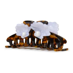 TORTOISE PEARL SHELL CLAW CLIP