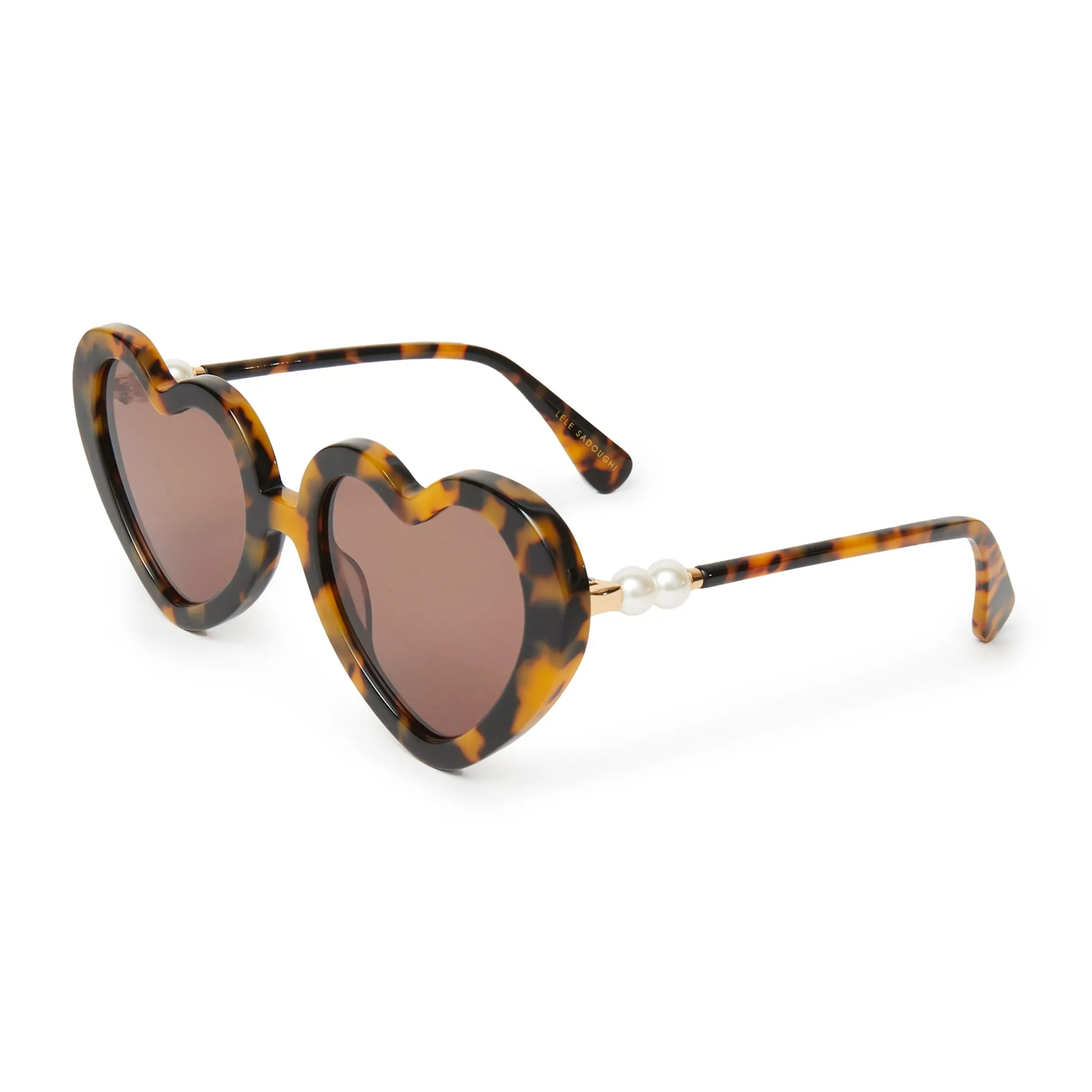 TORTOISE PEARL SWEETHEART SUNGLASSES