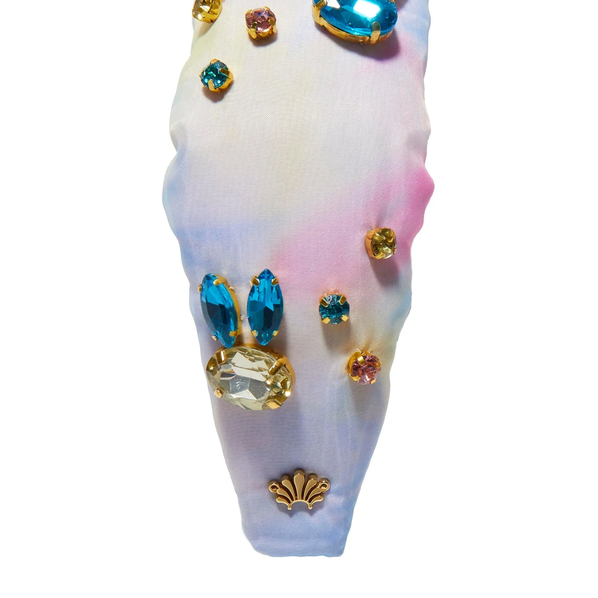 TULIP FIELD CRYSTAL BUNNY KNOTTED HEADBAND