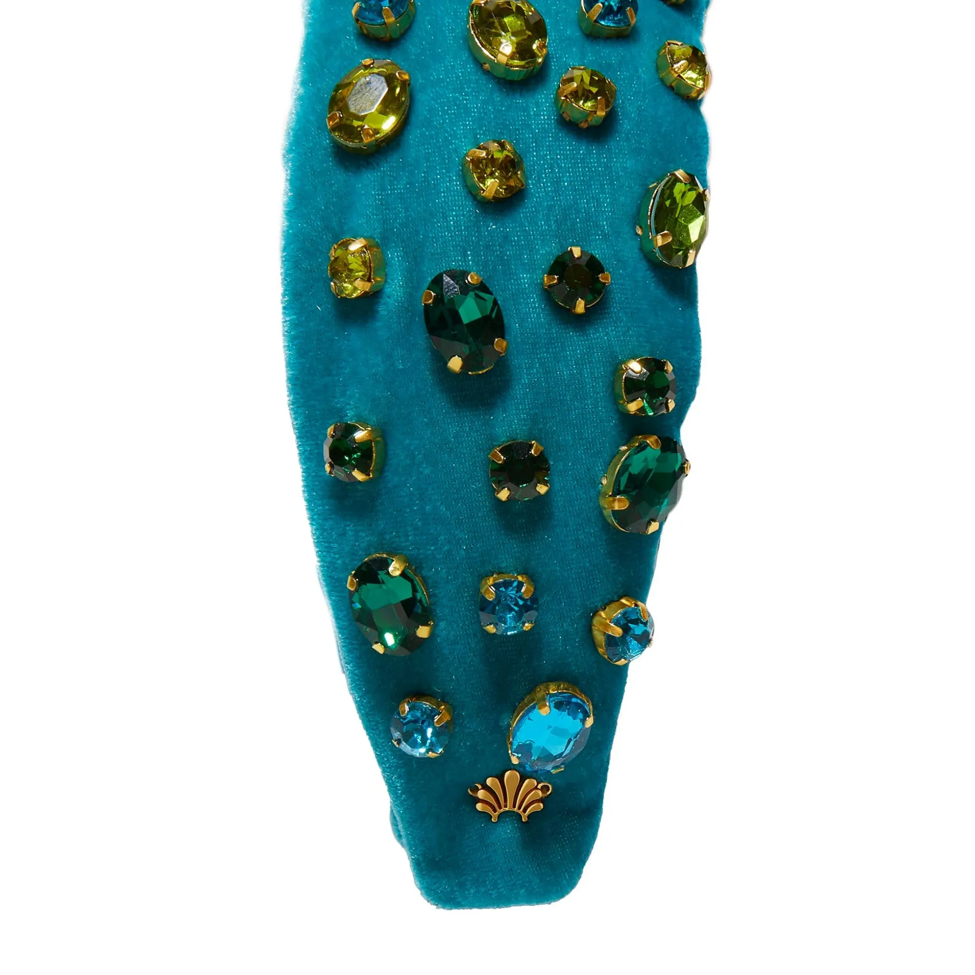 TURQUOISE EXCLUSIVE HOLLY OVAL CRYSTAL HEADBAND