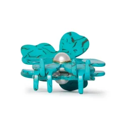 TURQUOISE LILY CLAW CLIP