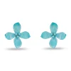 TURQUOISE OLEANDER EARRINGS
