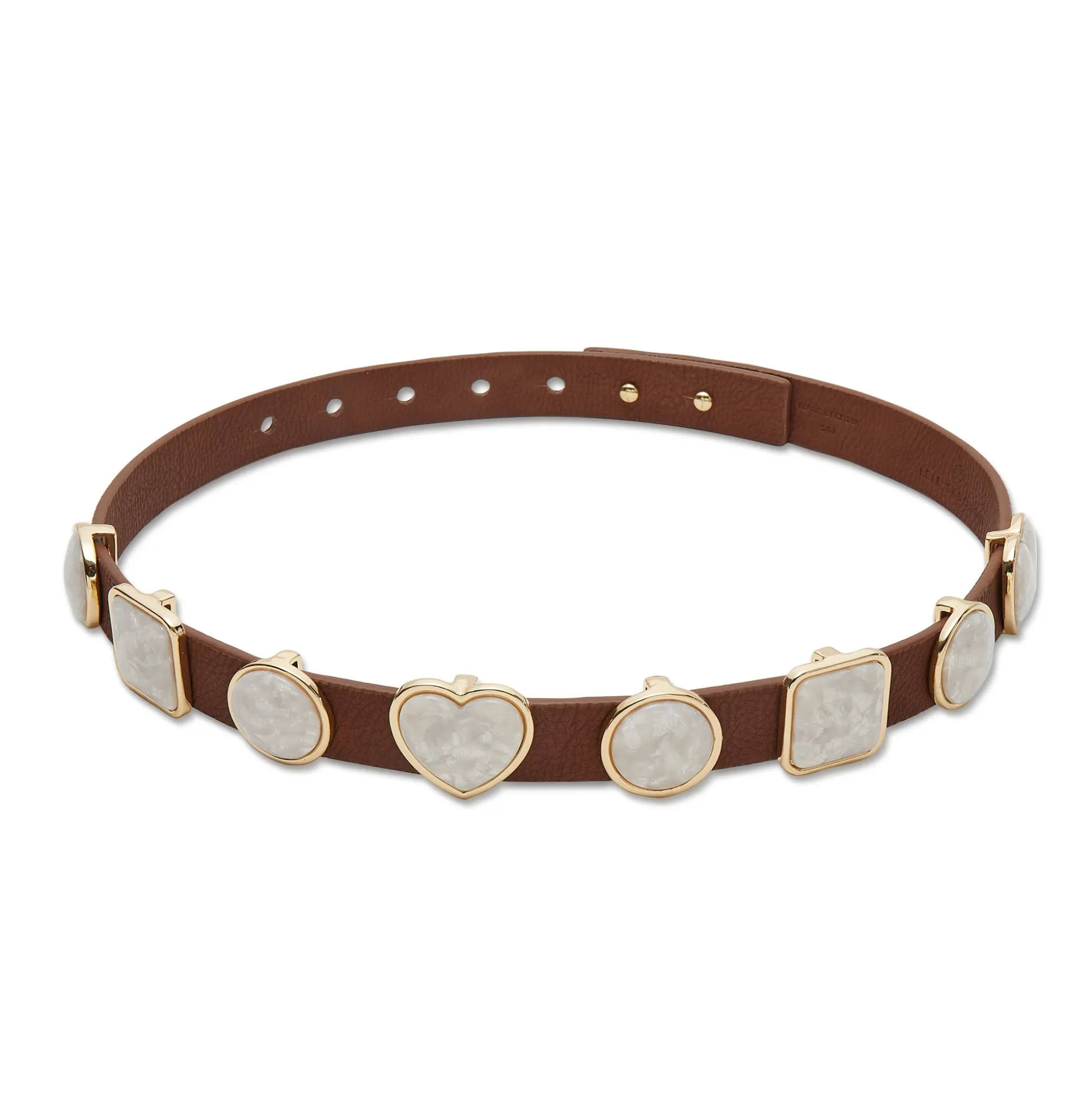 WALNUT PEARL STATION BELT