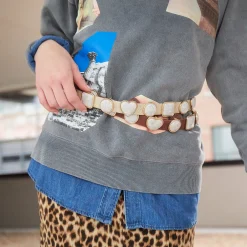 WALNUT PEARL STATION BELT