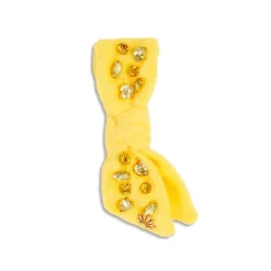 YELLOW EMBELLISHED AWARENESS RIBBON